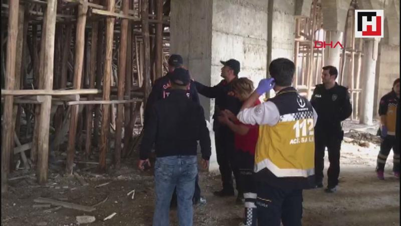 Cami inşaatında çökme meydana geldi