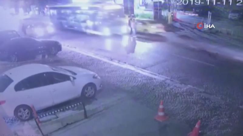 İstanbul’da halk otobüsü dehşeti kamerada