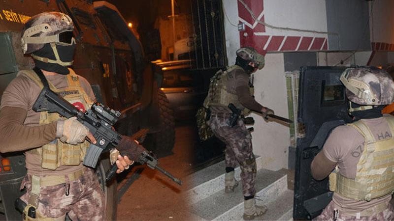 Gaziantep'te 1720 polisle uyuşturucu operasyonu