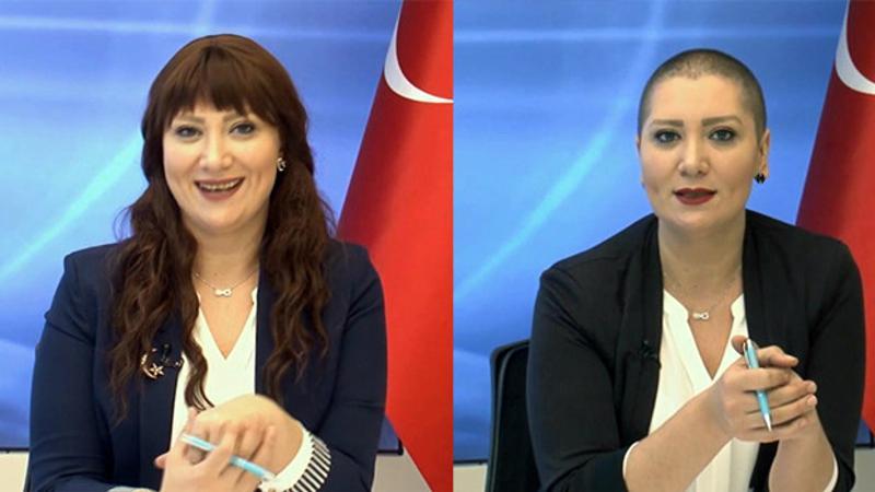 Denizli'de kanseri yenen sunucu programa peruksuz çıktı