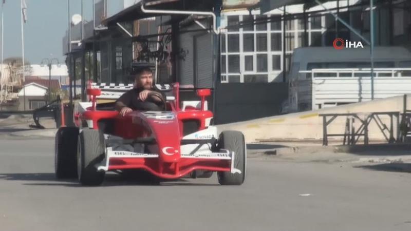 Yozgatlı kaporta ustası kendi imkanlarıyla ‘Formula 1’ aracı yaptı