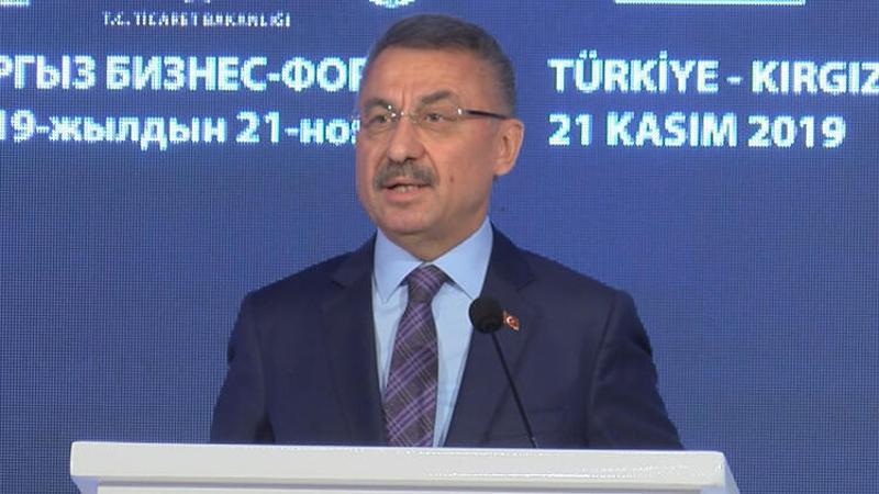 Fuat Oktay Türkiye-Kırgızistan İş Forumu'nda konuştu