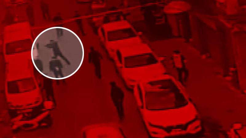 Beyoğlu'nda 4 kişinin yaralandığı silahlı saldırı kamerada