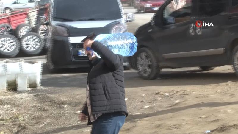 Yağmurun başkentinde susuz kaldılar
