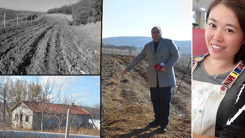 Çinli kadının cesedinin bulunduğu bölgeden geçen yol traktörle sürülmüş