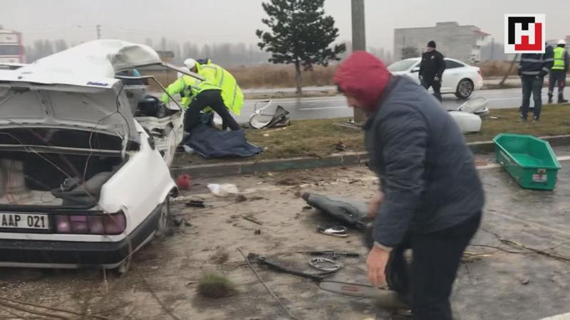 Trafik kazasında acı tesadüf