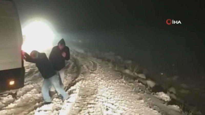 Ulaşıma kar engeli