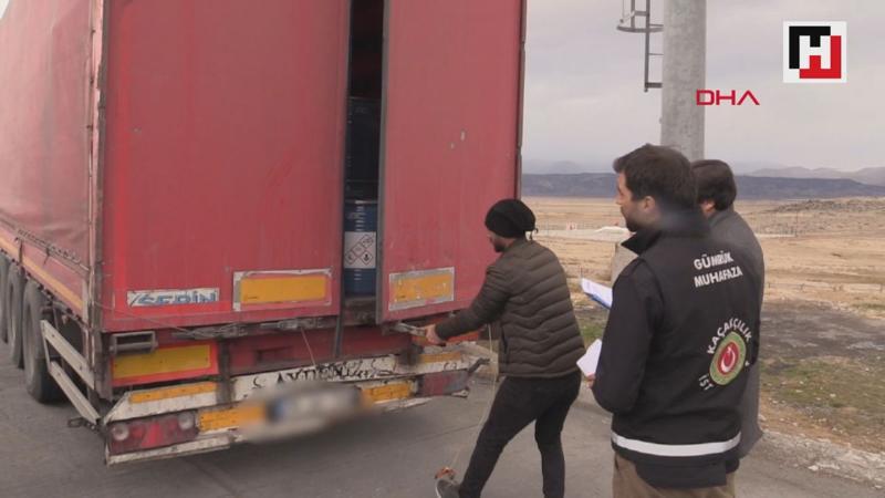 Gürbulak sınır kapısında 18,4 ton siyanür yakalandı
