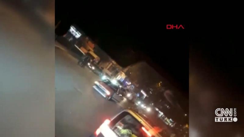 Caddeyi kapatıp drift yaptılar