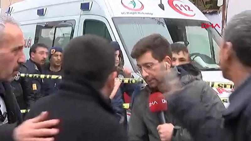 DHA muhabirine canlı yayında saldırı