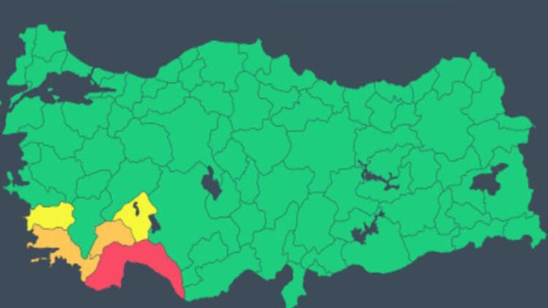 Meteorolojiden Antalya için "kırmızı kod" alarmı