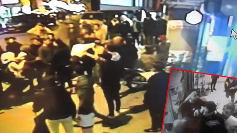 Esenyurt'ta kız kaçırma iddiası sonrası yaşanan kavga kamerada