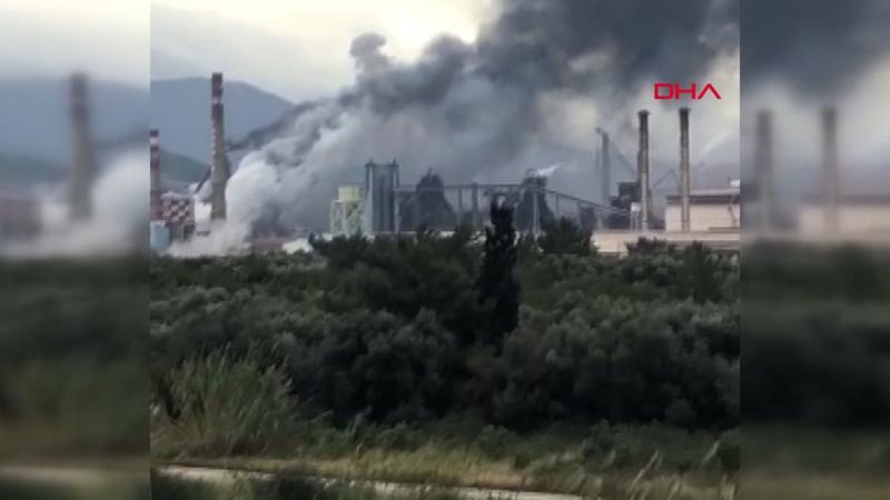 Hatay'da demir çelik fabrikasında patlama