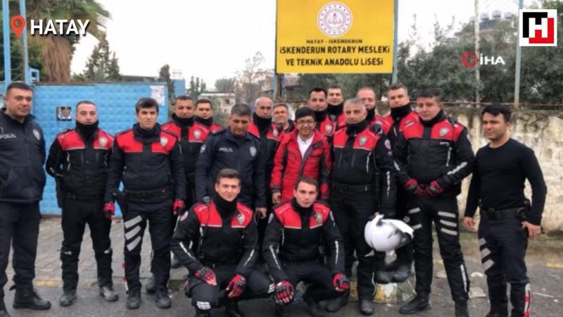 Polisler Nörofibromatozis hastası iki kardeşin hayalini gerçeğe dönüştürdüler