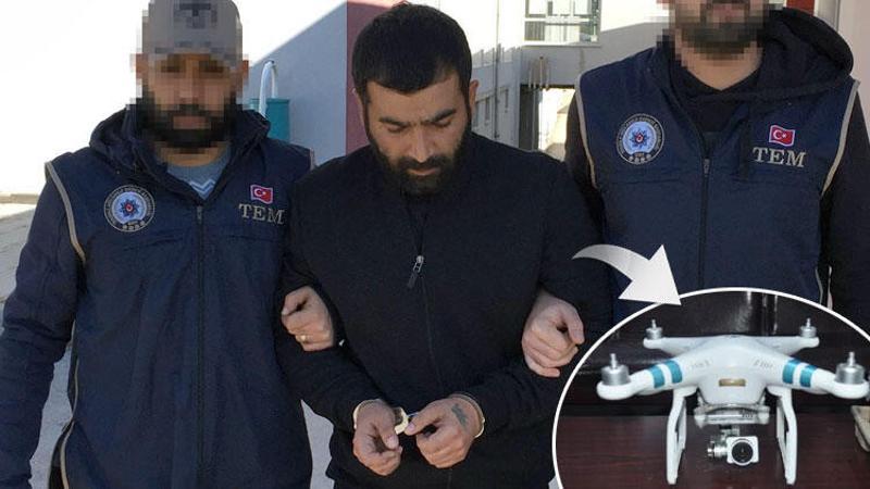 Terör örgütüne 'drone' gönderiyordu! Yakalandı...
