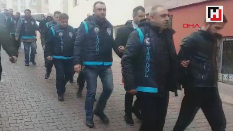 Kayseri'de 12 kişilik organize suç örgütü adliyede