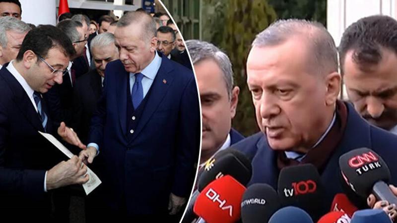 Cumhurbaşkanı Erdoğan'dan Ekrem İmamoğlu'nun mektubuyla ilgili açıklama