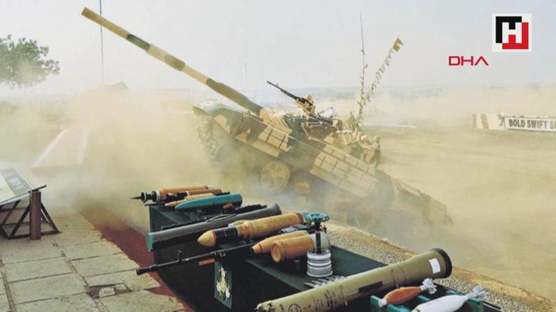 Tank seyircilerin yüreğini ağzına getirdi