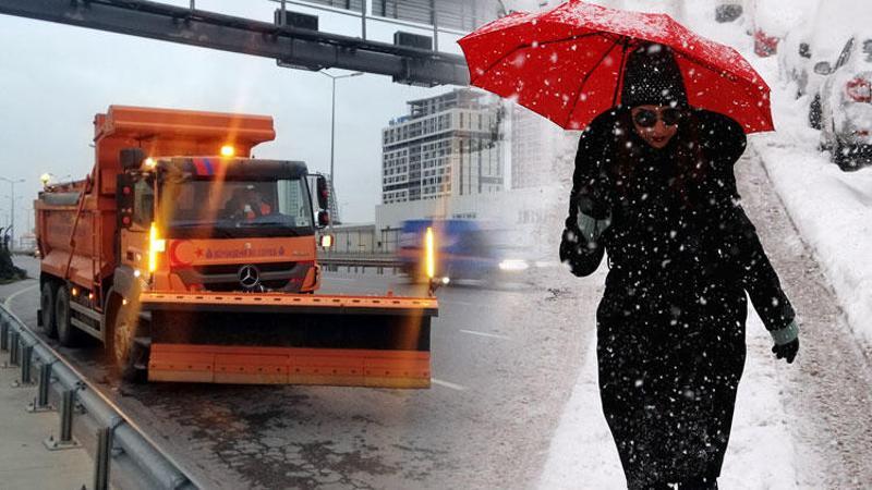 İstanbul'un yüksek kesimlerinde kar