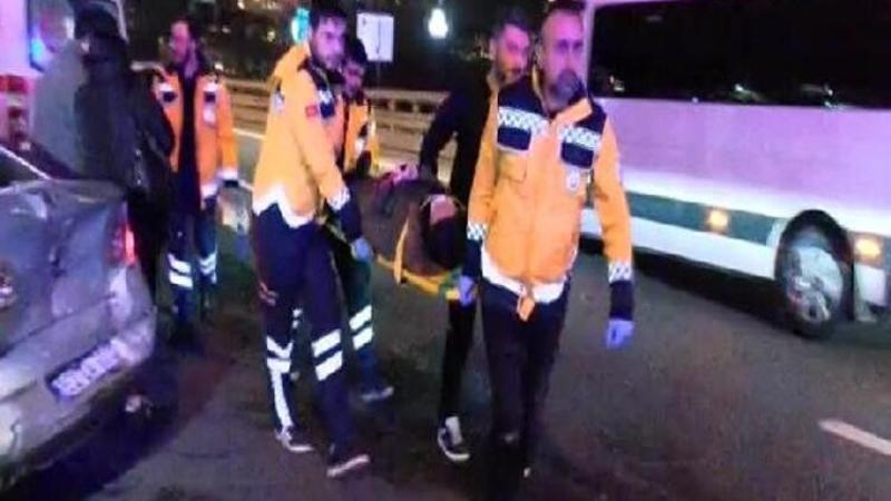 TEM Seyrantepe'de 6 aracın karıştığı kaza