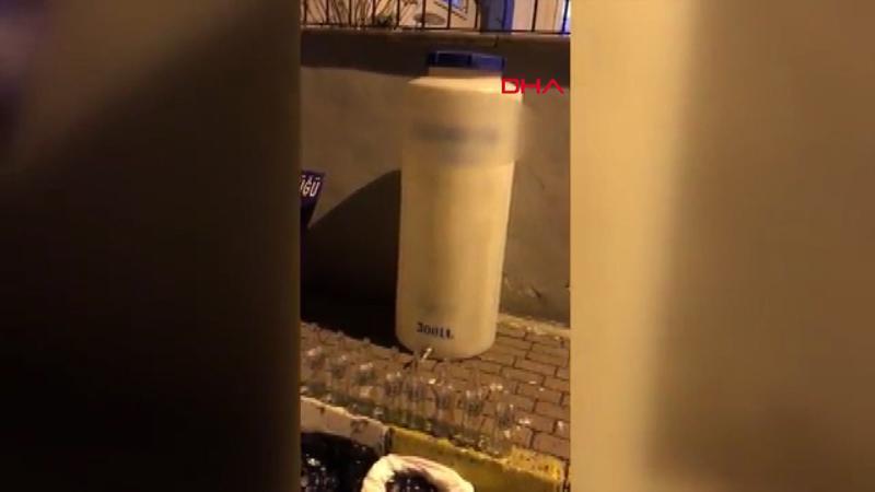 Fatih'te sahte içki operasyonu