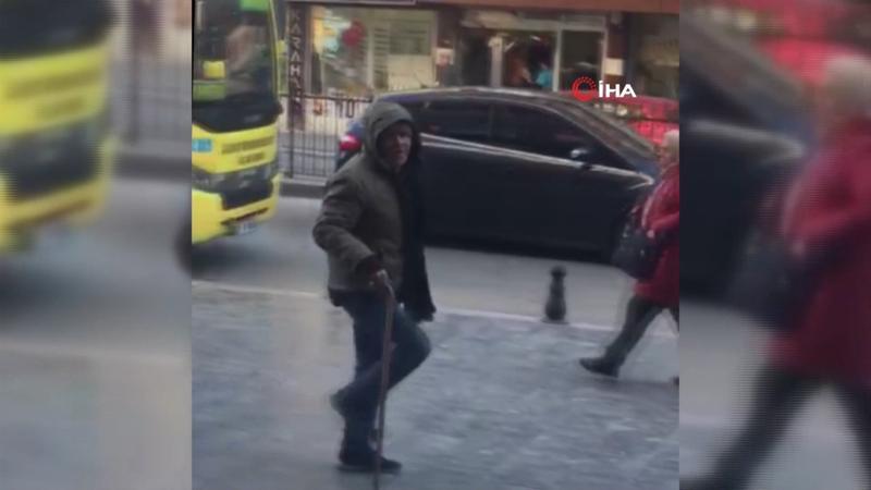 Dilencinin foyasını vatandaşlar ortaya çıkardı