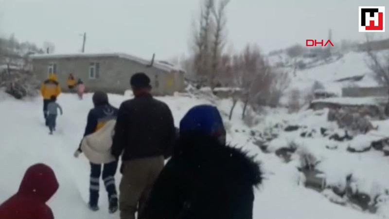 Siirt'te kar yolları kapadı
