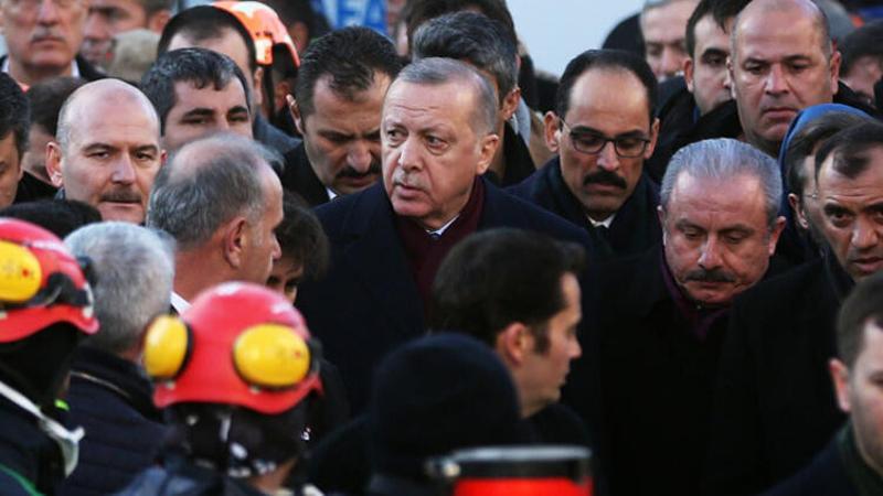 Cumhurbaşkanı Erdoğan deprem bölgesinde