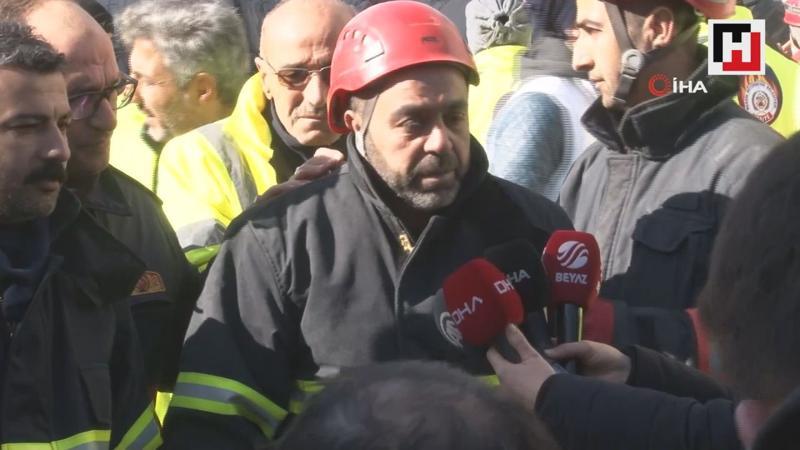 Kurtarma çalışmalarını anlatan itfaiye eri gözyaşlarını tutamadı