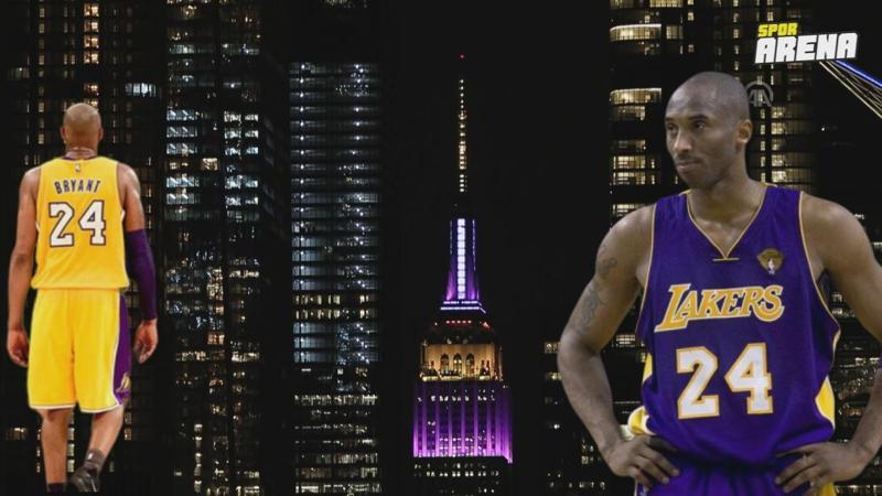 Empire State Binası, Kobe Bryant anısına ışıklandırıldı
