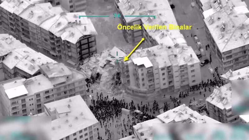 İHA'lar Elazığ deprem bölgesini havadan böyle görüntülendi