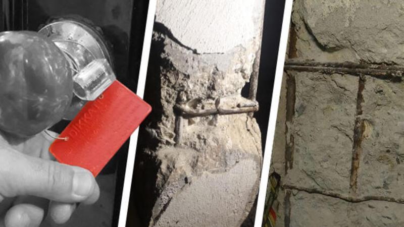 Mühüre rağmen ağır hasarlı binalara döndüler
