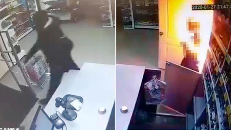 Eski karısını üzerine benzin döküp yaktı
