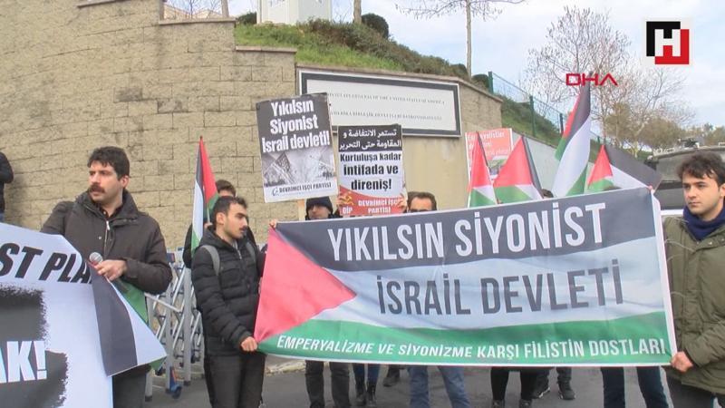 ABD Başkonsolosluğu önünde protesto