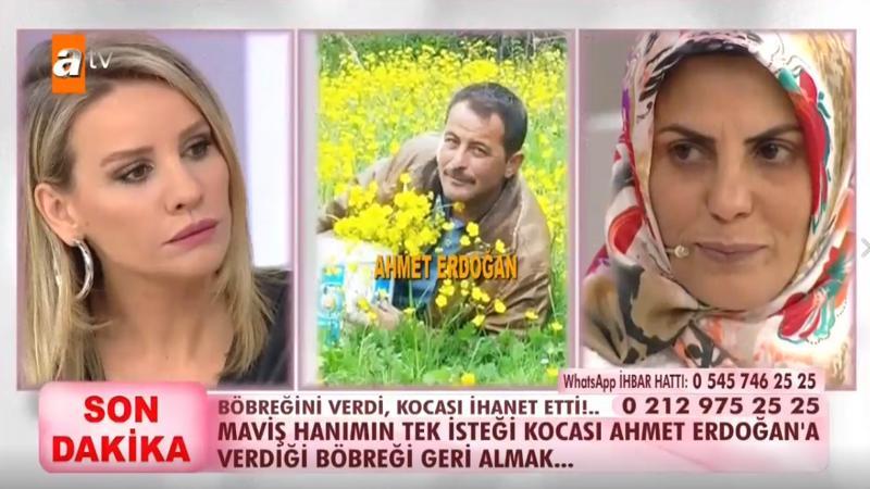 Maviş Erdoğan'dan eşine “böbreğimi geri ver” çağrısı