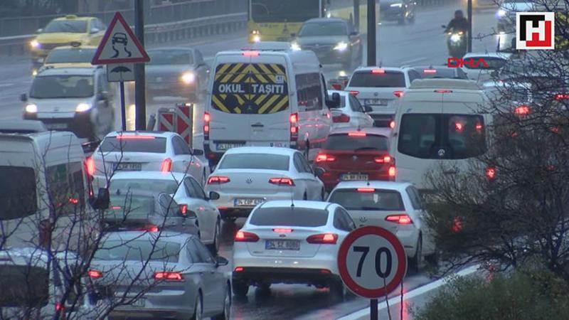 İstanbul'da trafik yoğunluğu