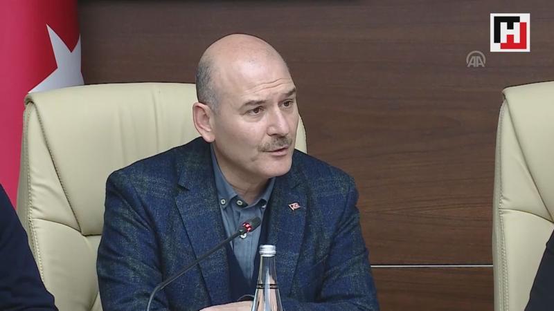 İçişleri Bakanı Soylu, deprem bölgesinde açıklamalarda bulundu