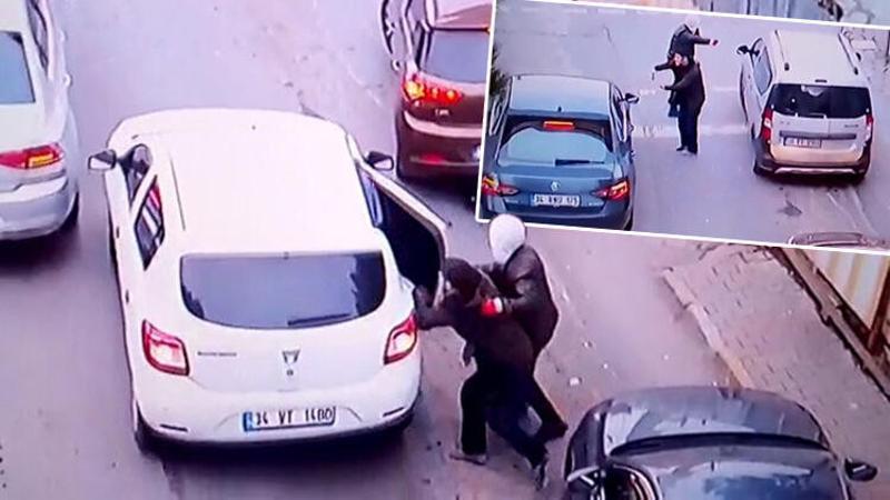 Kapkaççıların film sahnelerini aratmayan kaçışı kamerada