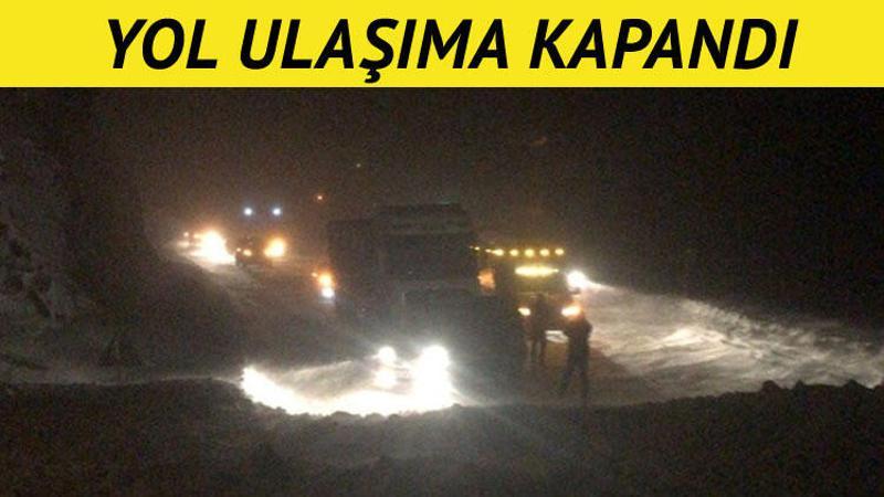 Zigana Dağı'na çığ düştü, yol kapandı