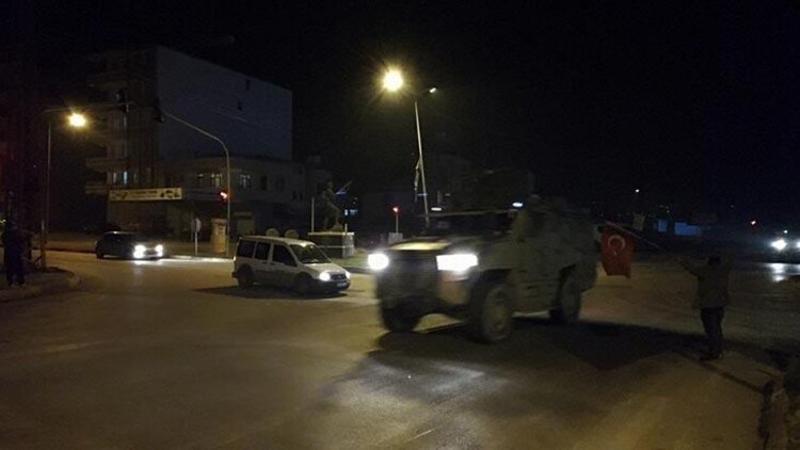 Suriye sınırına askeri sevkiyat