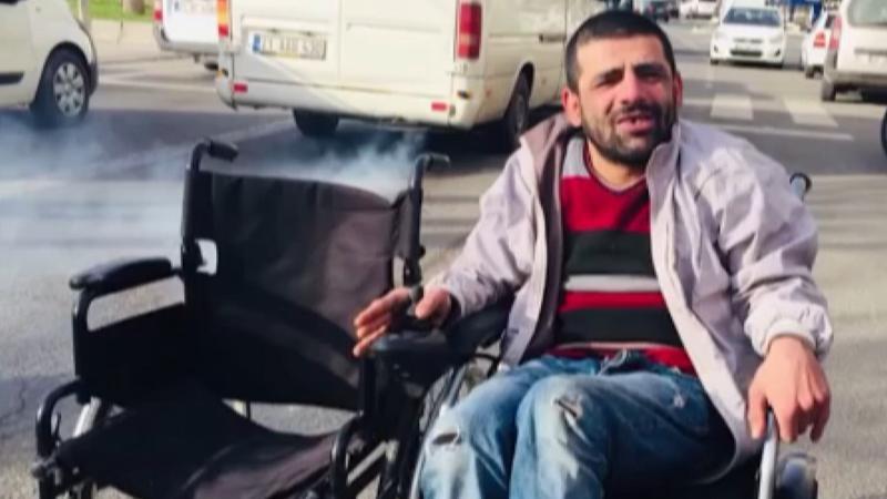 Su satarak akülü sandalye almak isteyen gence sürpriz
