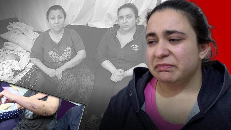 Eşini, üvey kızını ve 40 günlük bebeğini bıçakladı