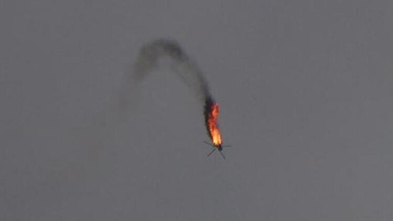 Son dakika: Halep'te Suriye rejimine ait helikopter düşürüldü