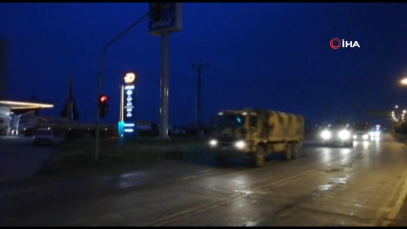 Suriye sınırına tank ve zırhlı iş makineleri sevk edildi