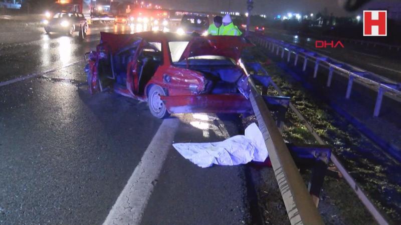 TEM Otoyolu'nda trafik kazası 2 ölü