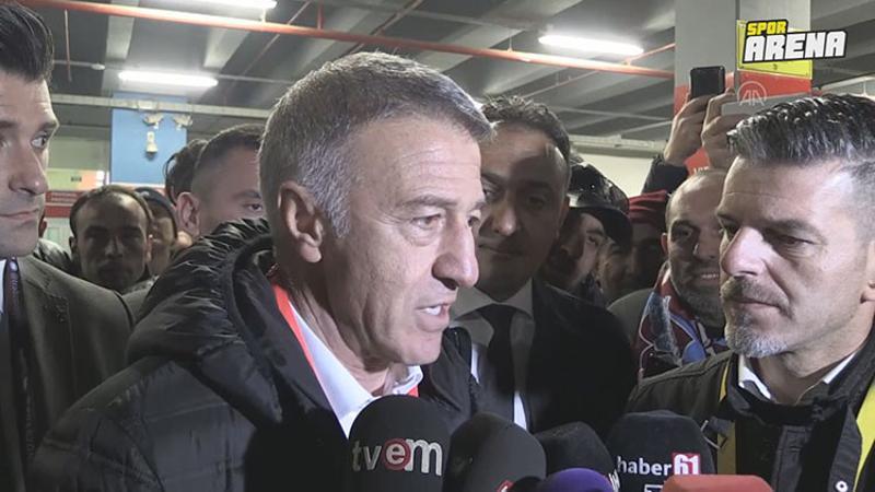 Trabzonspor Kulübü Başkanı Ahmet Ağaoğlu, Sivasspor mücadelesini değerlendirdi