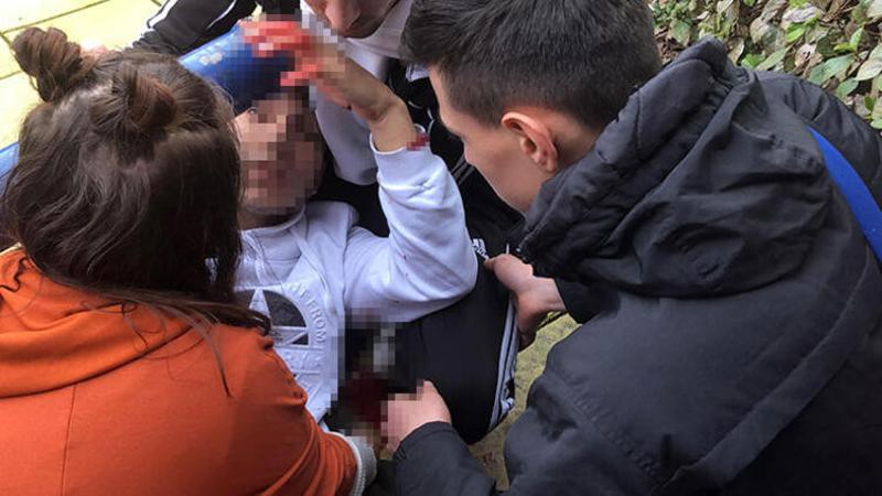 Liselilerin bıçaklı kavgasında kan aktı