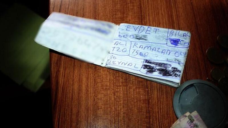 Dilencinin cebinden, borç verdiği kişilerin listesi çıktı