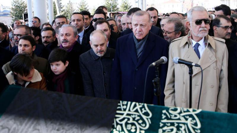 Cumhurbaşkanı Erdoğan cenaze törenine katıldı