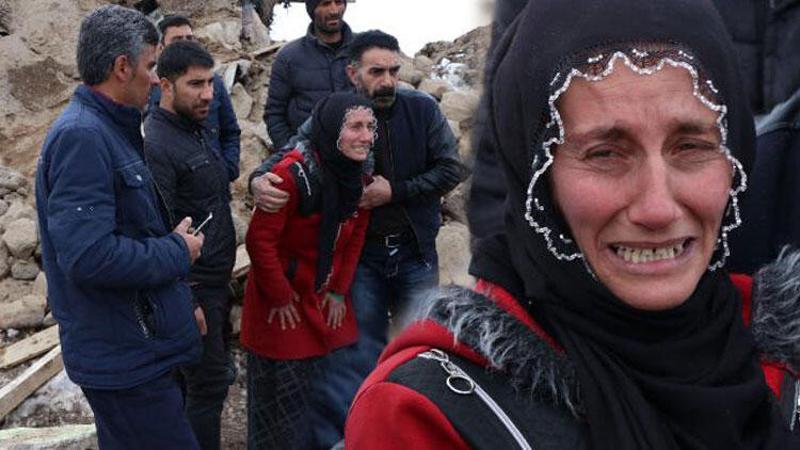 Depremde eşi ve 3 çocuğunu kaybeden kadının feryadı yürek dağladı